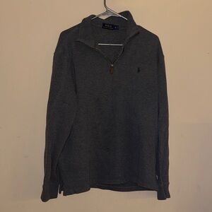 Polo Ralph Lauren Gray Quarter-Zip Pullover XL